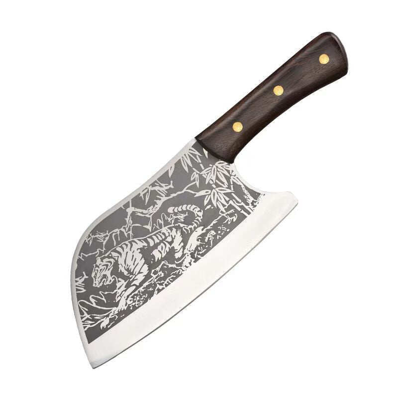 Durable Sharp Tiger Pattern Stainless Steel Knife
