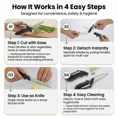 Stainless Chopper |  Easy Pull Mechanism | Fast Effortless Chopping