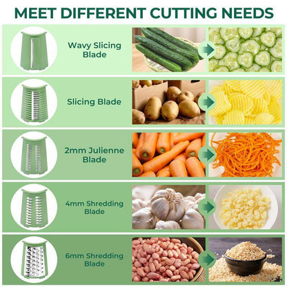 5-in-1 Household Multifunctional Storm Vegetable Cutterv