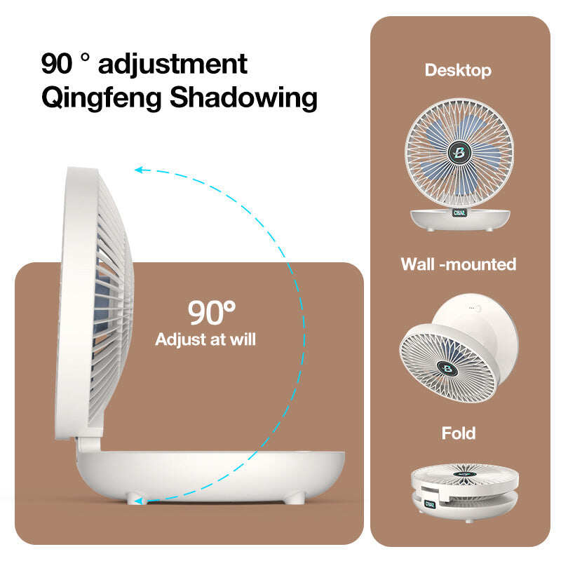 Summer Essentials Household Dual-use Suspension Adjustable Fan