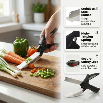 Stainless Chopper |  Easy Pull Mechanism | Fast Effortless Chopping