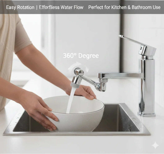 Rotating Stainless Steel Faucet Extender
