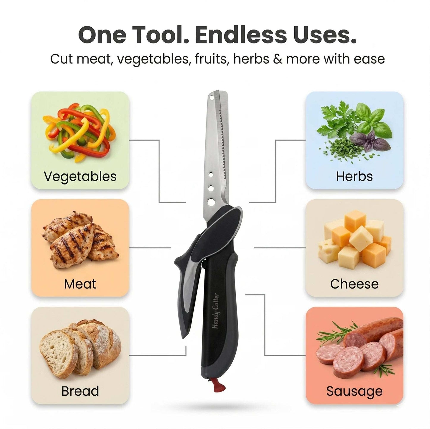 Stainless Chopper |  Easy Pull Mechanism | Fast Effortless Chopping